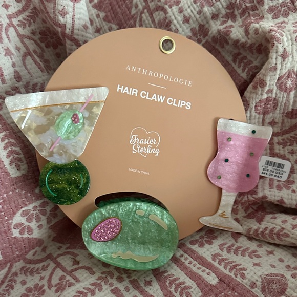Anthropologie Accessories - Anthropologie Frasier Sterling set of 3 hair clips